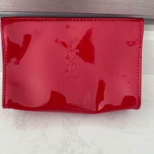 YSL pink makeup bag